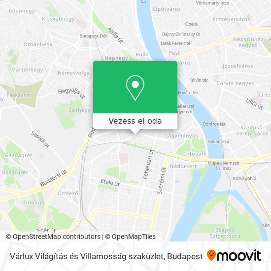 Várlux Világítás és Villamosság szaküzlet térkép