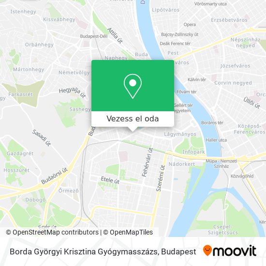 Borda Györgyi Krisztina Gyógymasszázs térkép