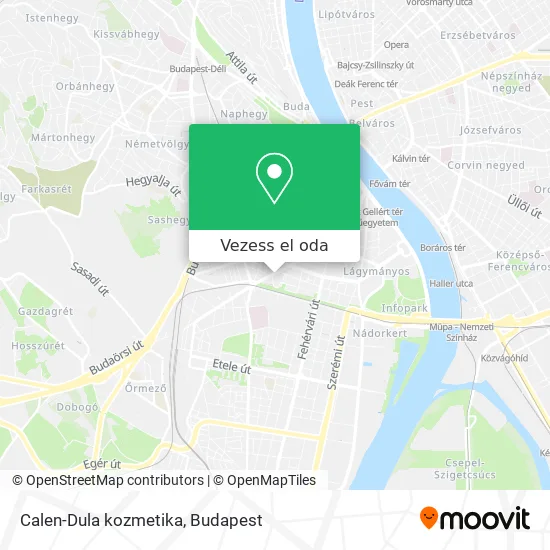 Calen-Dula kozmetika térkép