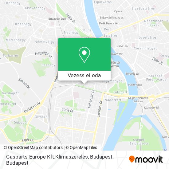 Gasparts-Europe Kft.Klímaszerelés, Budapest térkép