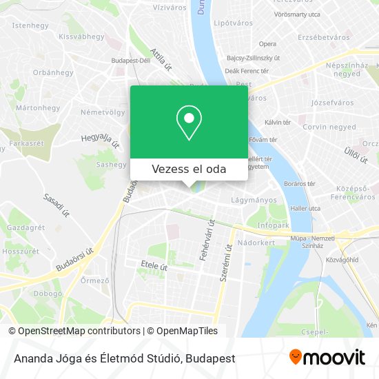 Ananda Jóga és Életmód Stúdió térkép