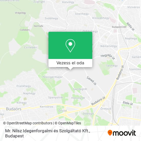 Mr. Nilsz Idegenforgalmi és Szolgáltató Kft. térkép