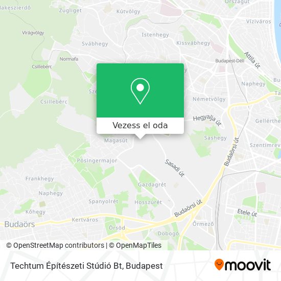 Techtum Építészeti Stúdió Bt térkép