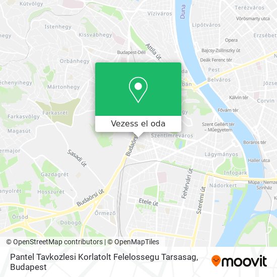 Pantel Tavkozlesi Korlatolt Felelossegu Tarsasag térkép