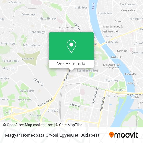 Magyar Homeopata Orvosi Egyesület térkép