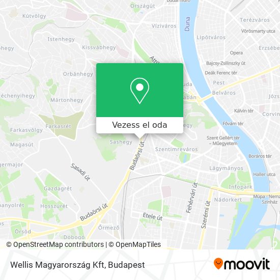 Wellis Magyarország Kft térkép