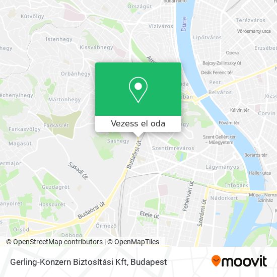 Gerling-Konzern Biztosítási Kft térkép