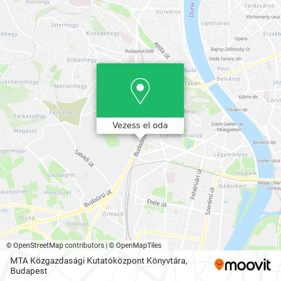 MTA Közgazdasági Kutatóközpont Könyvtára térkép