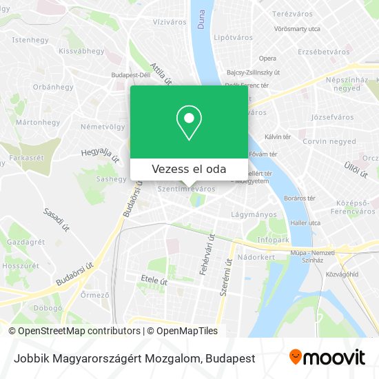 Jobbik Magyarországért Mozgalom térkép