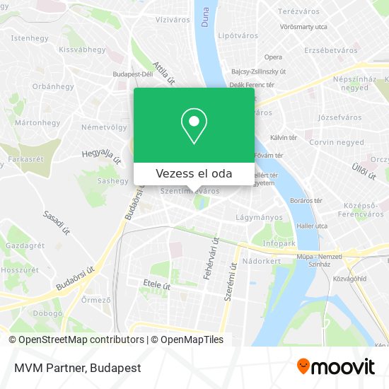MVM Partner térkép