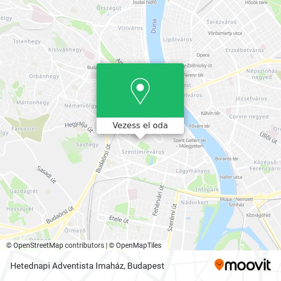 Hetednapi Adventista Imaház térkép