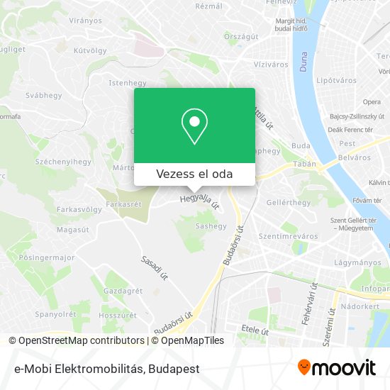 e-Mobi Elektromobilitás térkép