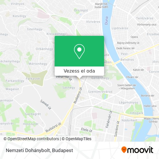 Nemzeti Dohánybolt térkép