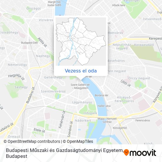 Budapesti Műszaki és Gazdaságtudományi Egyetem térkép