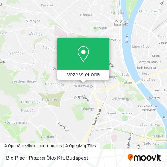 Bio Piac - Piszkei Öko Kft térkép