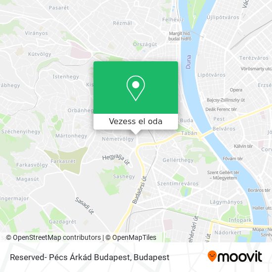 Reserved- Pécs Árkád Budapest térkép