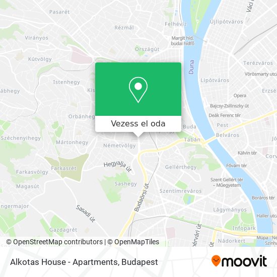 Alkotas House - Apartments térkép
