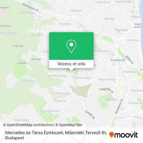 Mercedes és Társa Építészeti, Műemléki Tervező Bt térkép
