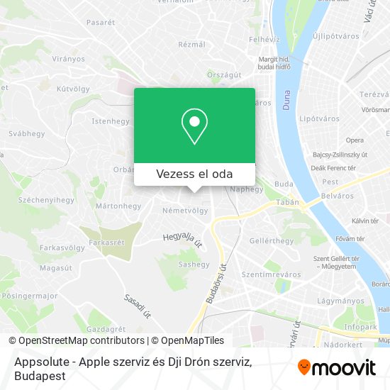 Appsolute - Apple szerviz és Dji Drón szerviz térkép