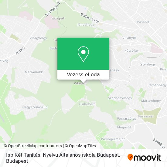 Isb Két Tanítási Nyelvu Általános iskola Budapest térkép
