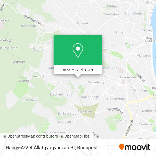 Hangy-A-Vet Állatgyógyászati Bt térkép