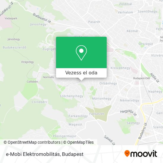 e-Mobi Elektromobilitás térkép