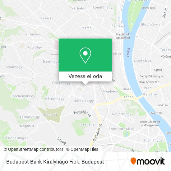 Budapest Bank Királyhágó Fiók térkép