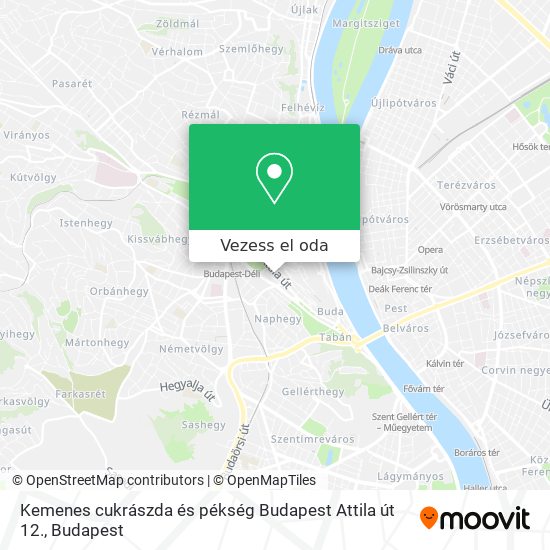 Kemenes cukrászda és pékség Budapest Attila út 12. térkép