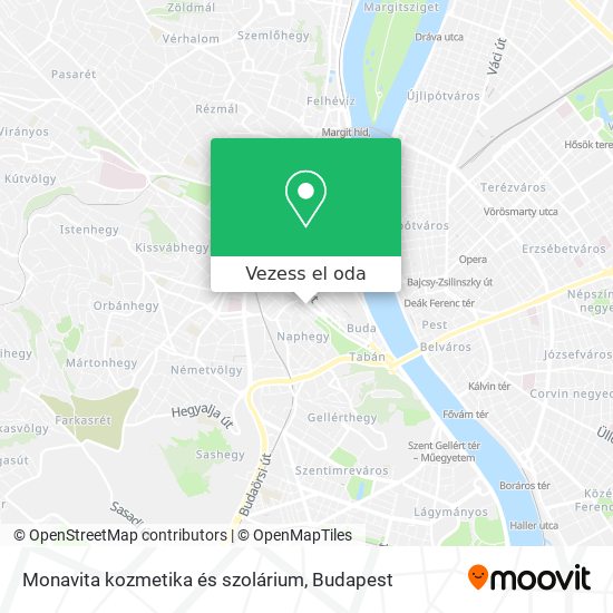 Monavita kozmetika és szolárium térkép