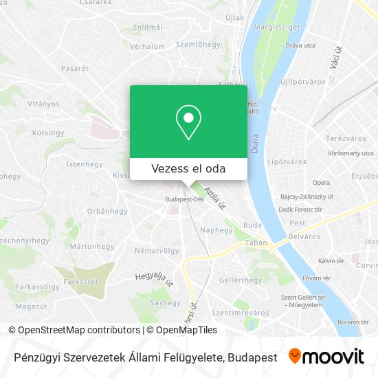 Pénzügyi Szervezetek Állami Felügyelete térkép