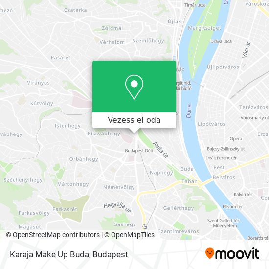 Karaja Make Up Buda térkép