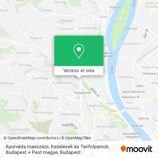 Ayurvéda masszázs, Kezelések és Tanfolyamok, Budapest + Pest megye térkép