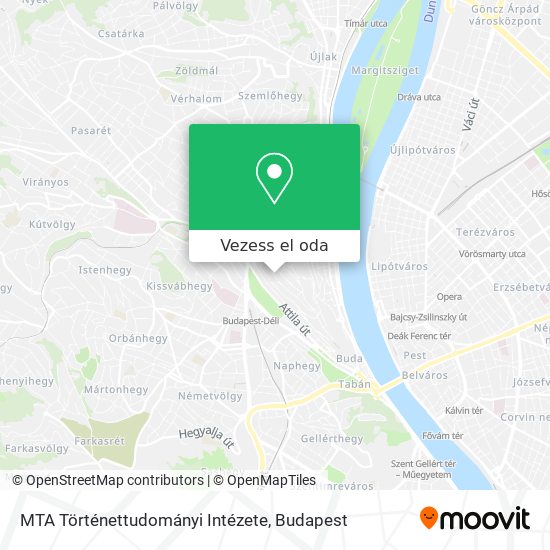 MTA Történettudományi Intézete térkép