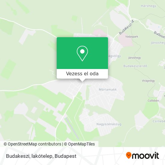 Budakeszi, lakótelep térkép