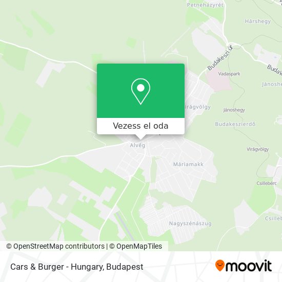 Cars & Burger - Hungary térkép