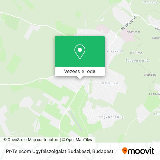 Pr-Telecom Ügyfélszolgálat Budakeszi térkép