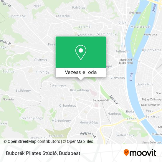 Buborék Pilates Stúdió térkép