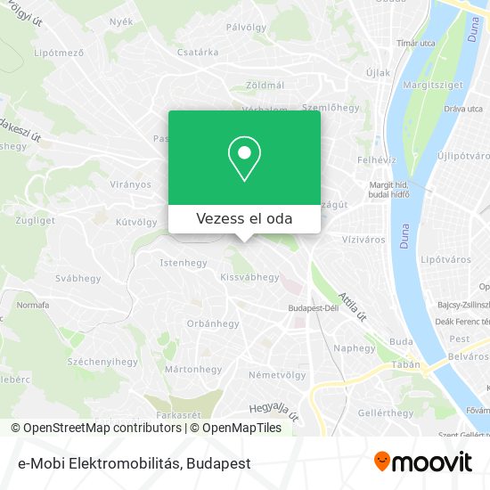 e-Mobi Elektromobilitás térkép