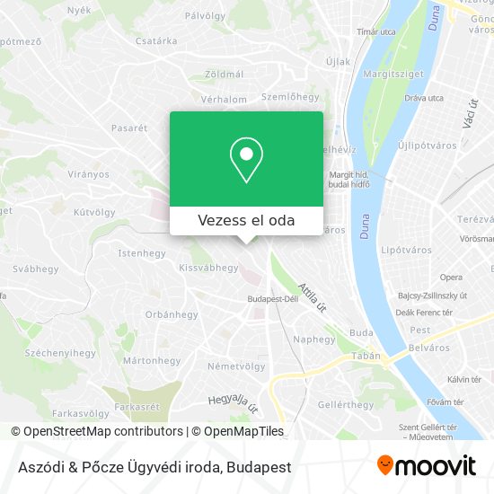 Aszódi & Pőcze Ügyvédi iroda térkép