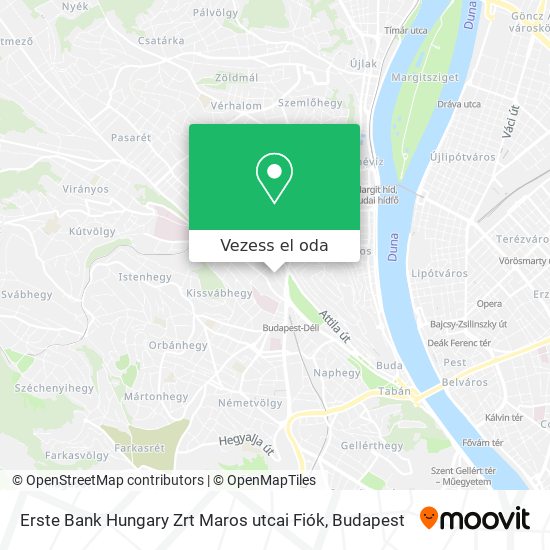 Erste Bank Hungary Zrt Maros utcai Fiók térkép