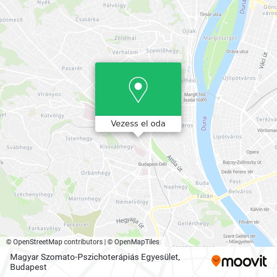 Magyar Szomato-Pszichoterápiás Egyesület térkép
