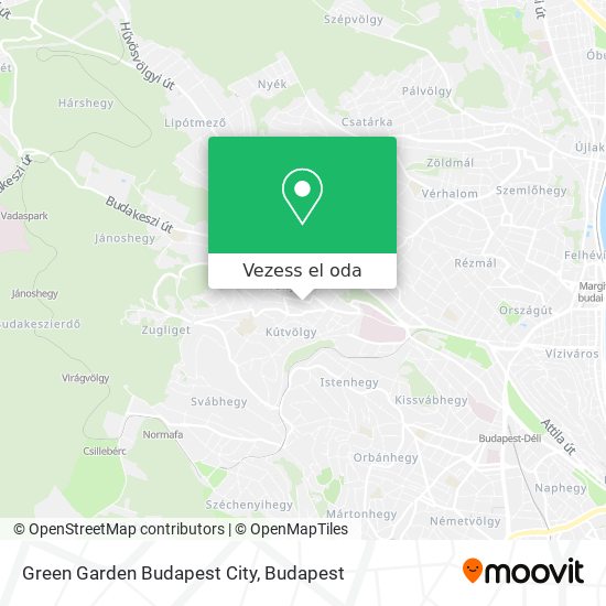 Green Garden Budapest City térkép