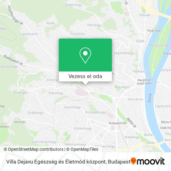 Villa Dejavu Egészség és Életmód központ térkép