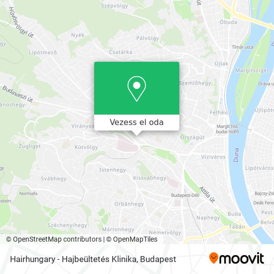Hairhungary - Hajbeültetés Klinika térkép