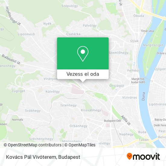 Kovács Pál Vívóterem térkép