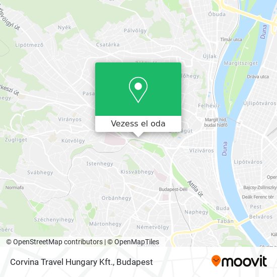 Corvina Travel Hungary Kft. térkép