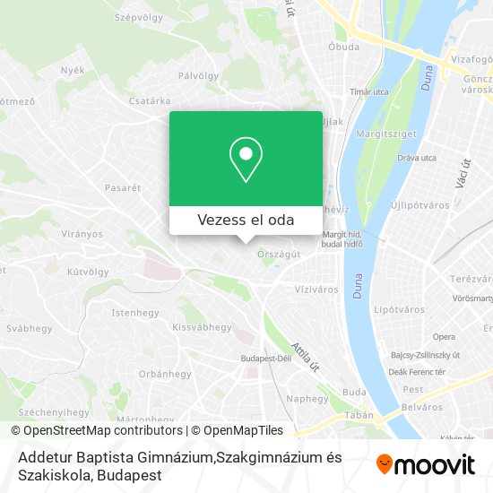 Addetur Baptista Gimnázium,Szakgimnázium és Szakiskola térkép