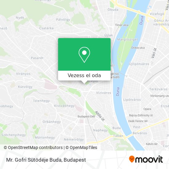 Mr. Gofri Sütödéje Buda térkép