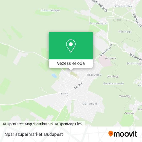 Spar szupermarket térkép