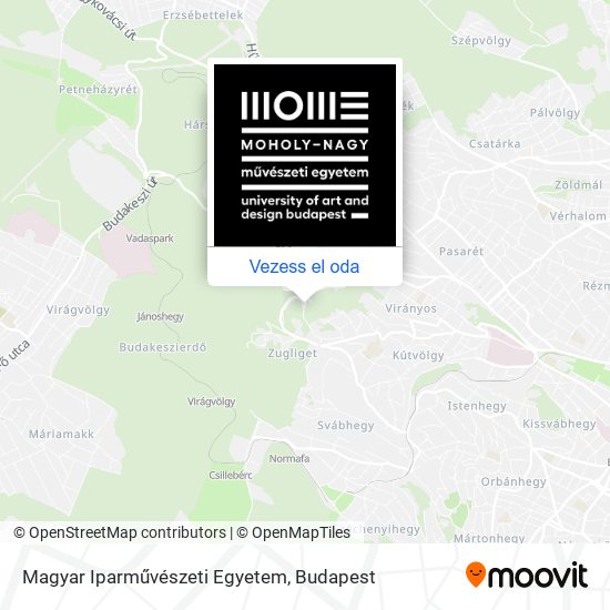Magyar Iparművészeti Egyetem térkép